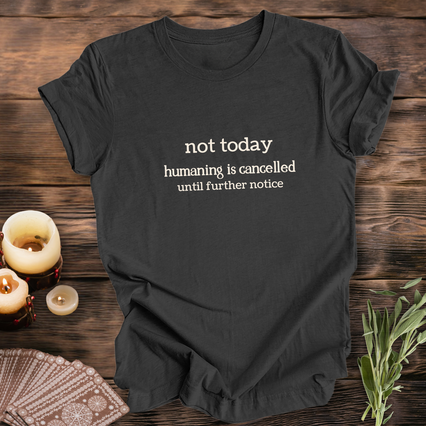 Not Today, Humaning is Cancelled..Sassy Tee