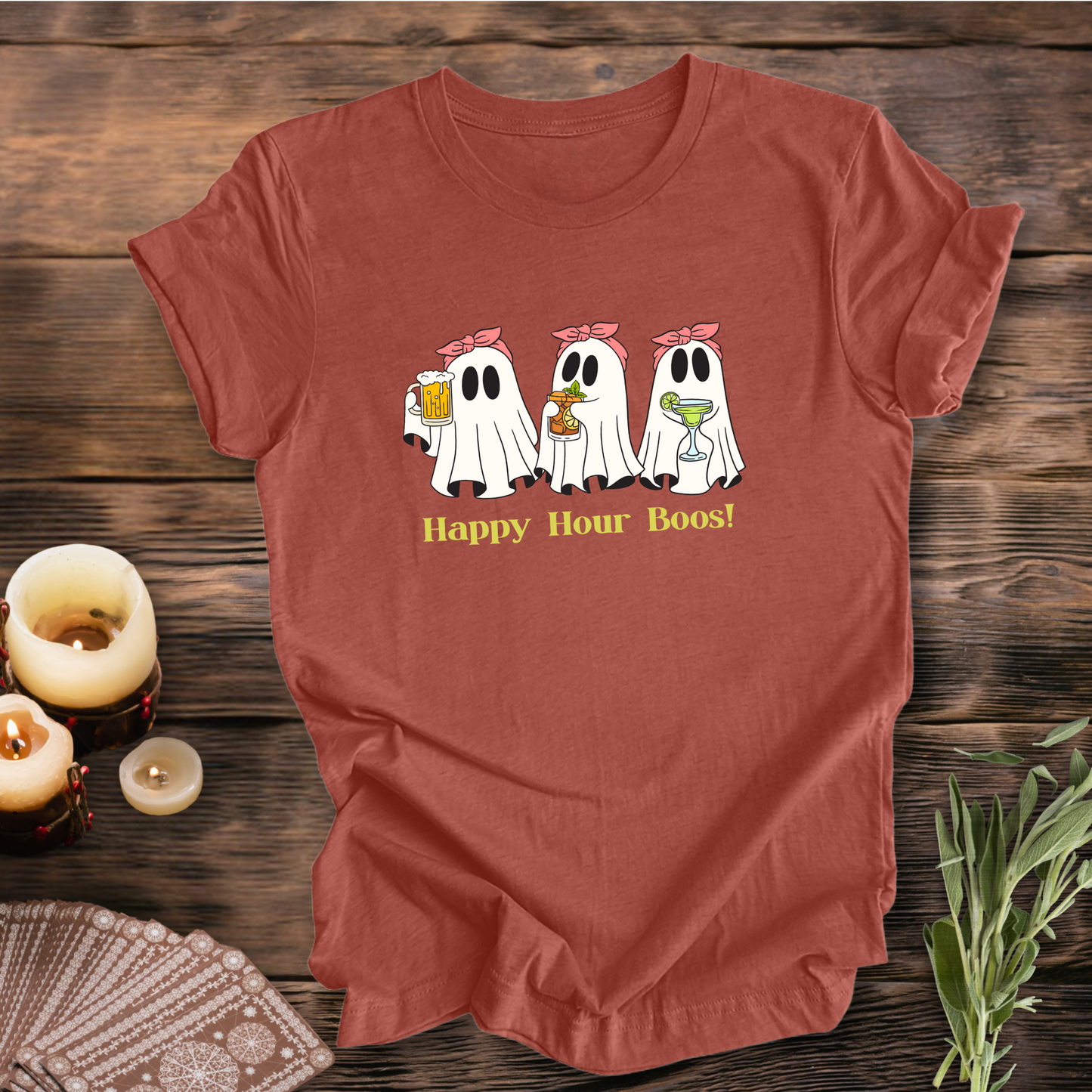 Happy Hour Ghosts Spooky Tee ... Sassy Tee