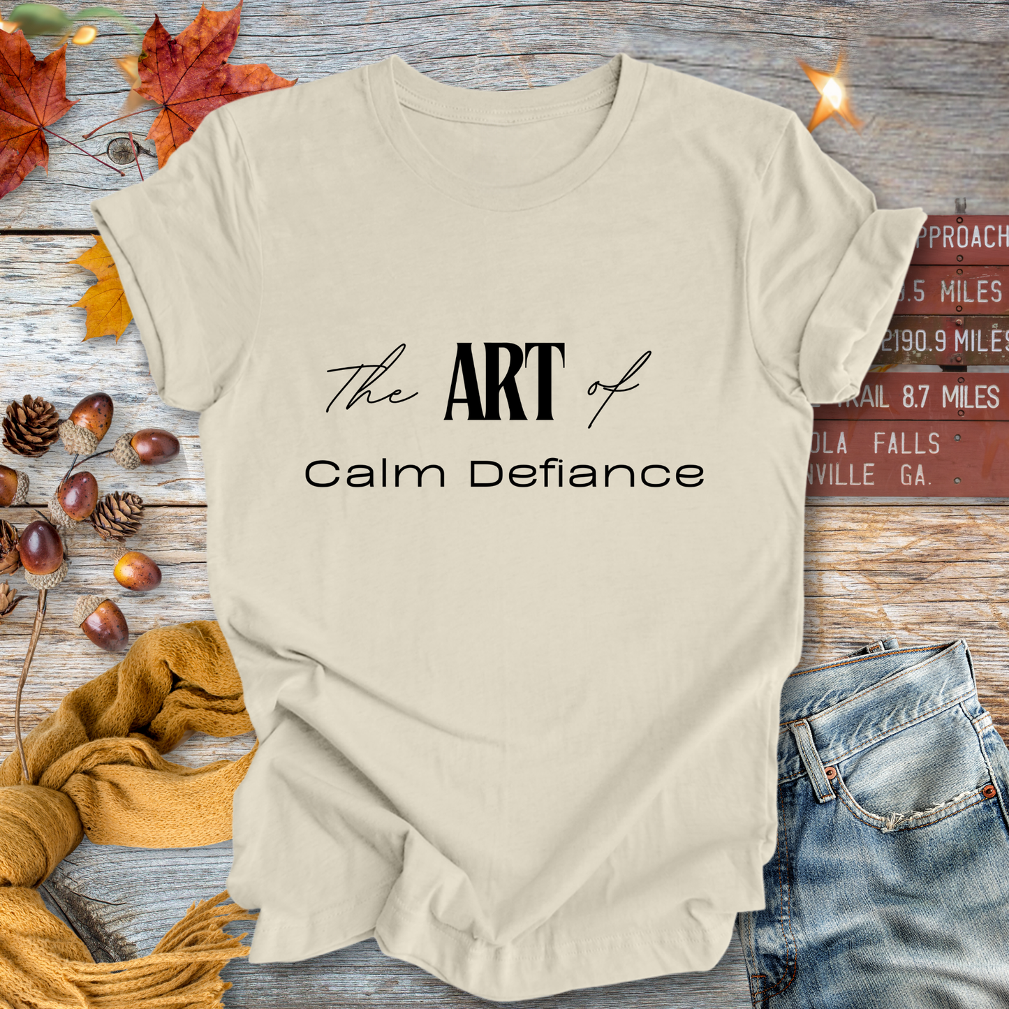 The ART of Calm Defiance ... Sassy Tee
