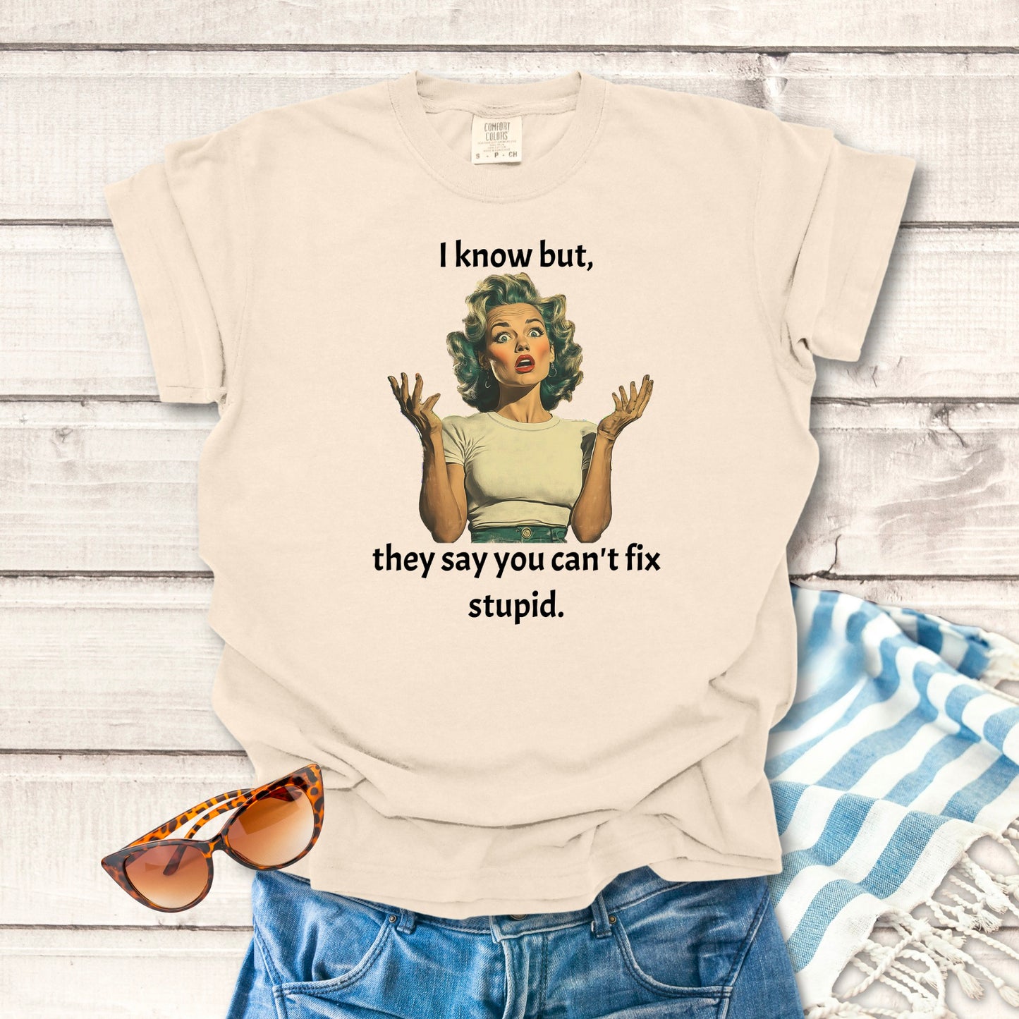 Can't Fix Stupid... Sassy T-shirt