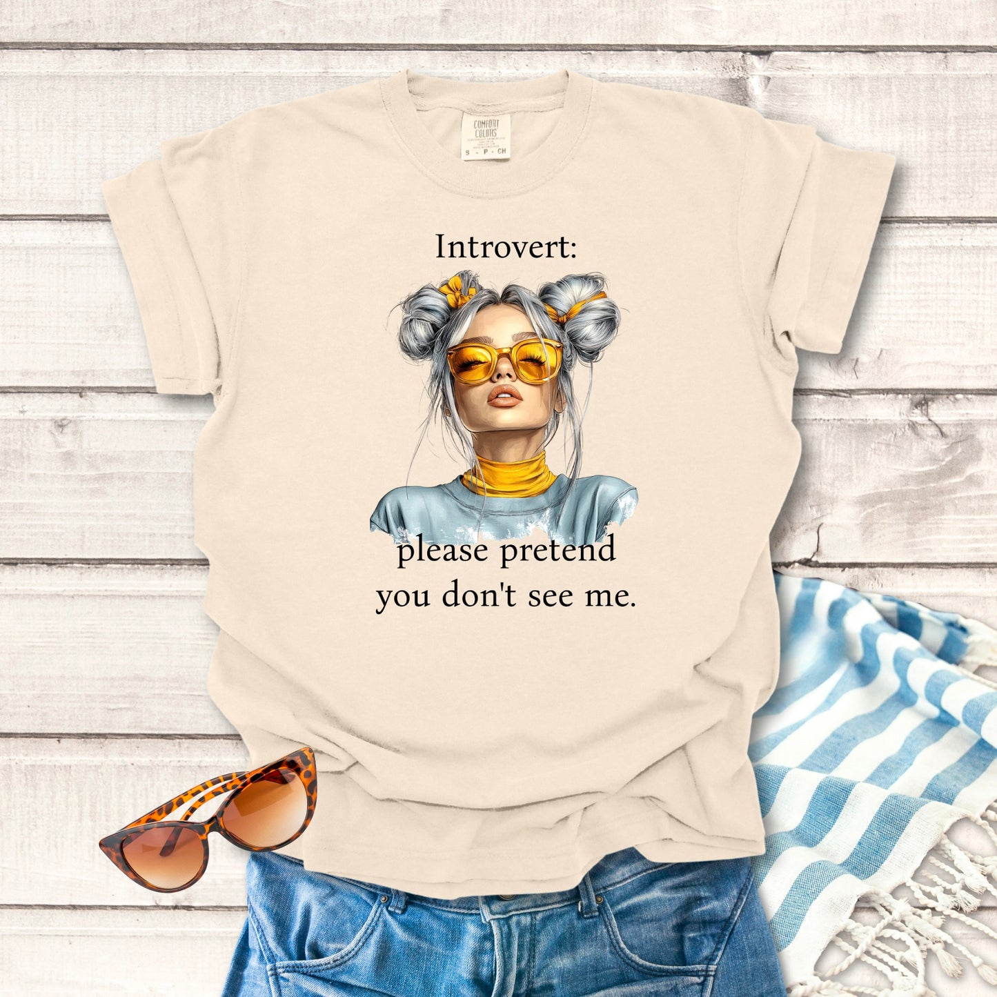 Introvert: Please Pretend... Sassy T-shirt