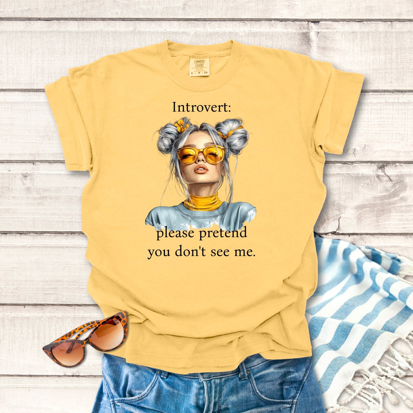Introvert: Please Pretend... Sassy T-shirt
