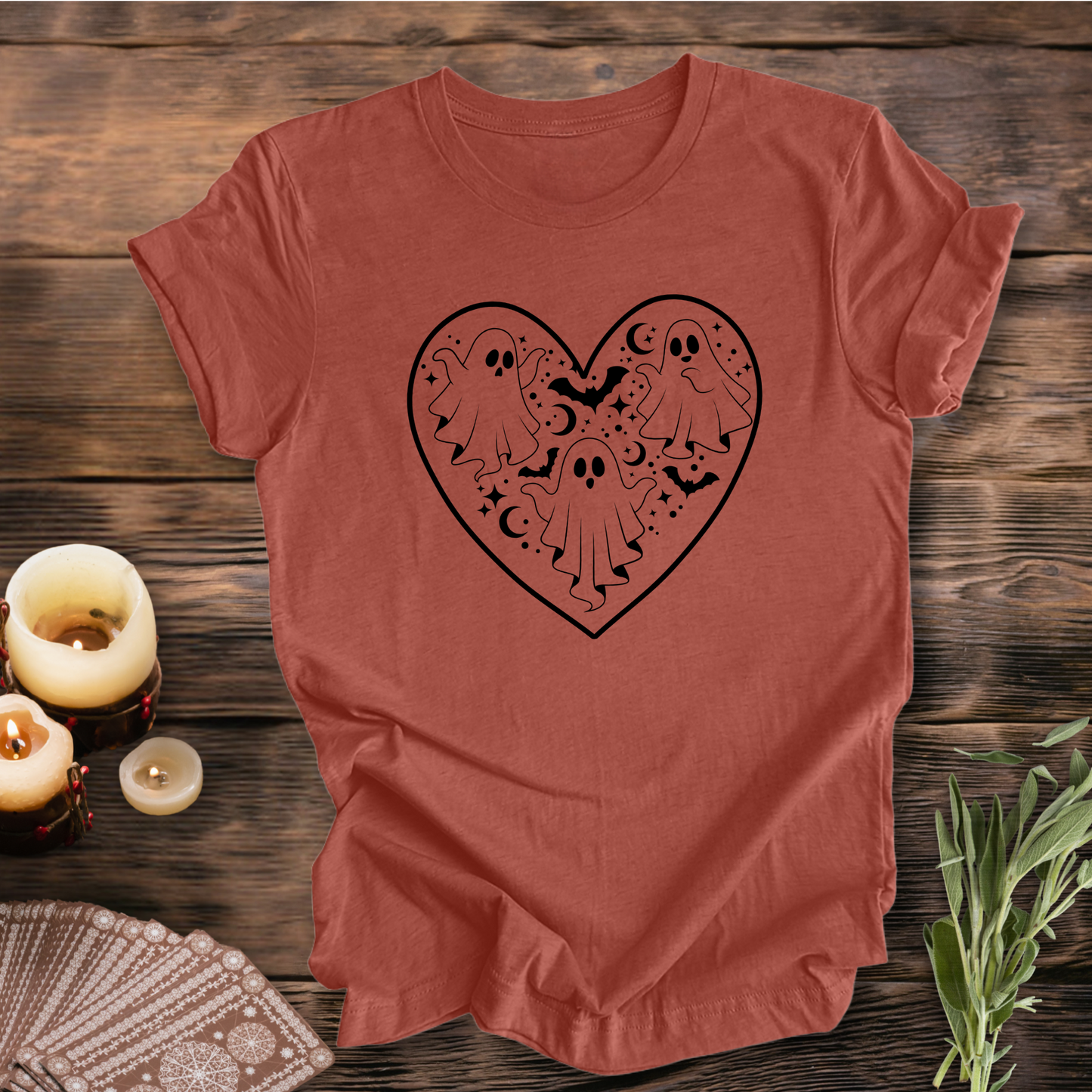 Spooky Ghost Heart ... Sassy Tee