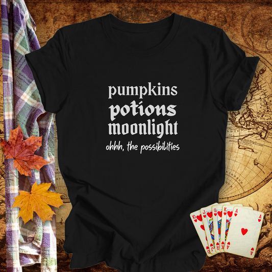 Pumpkins, Potions, Moonlight ...Sassy Tee