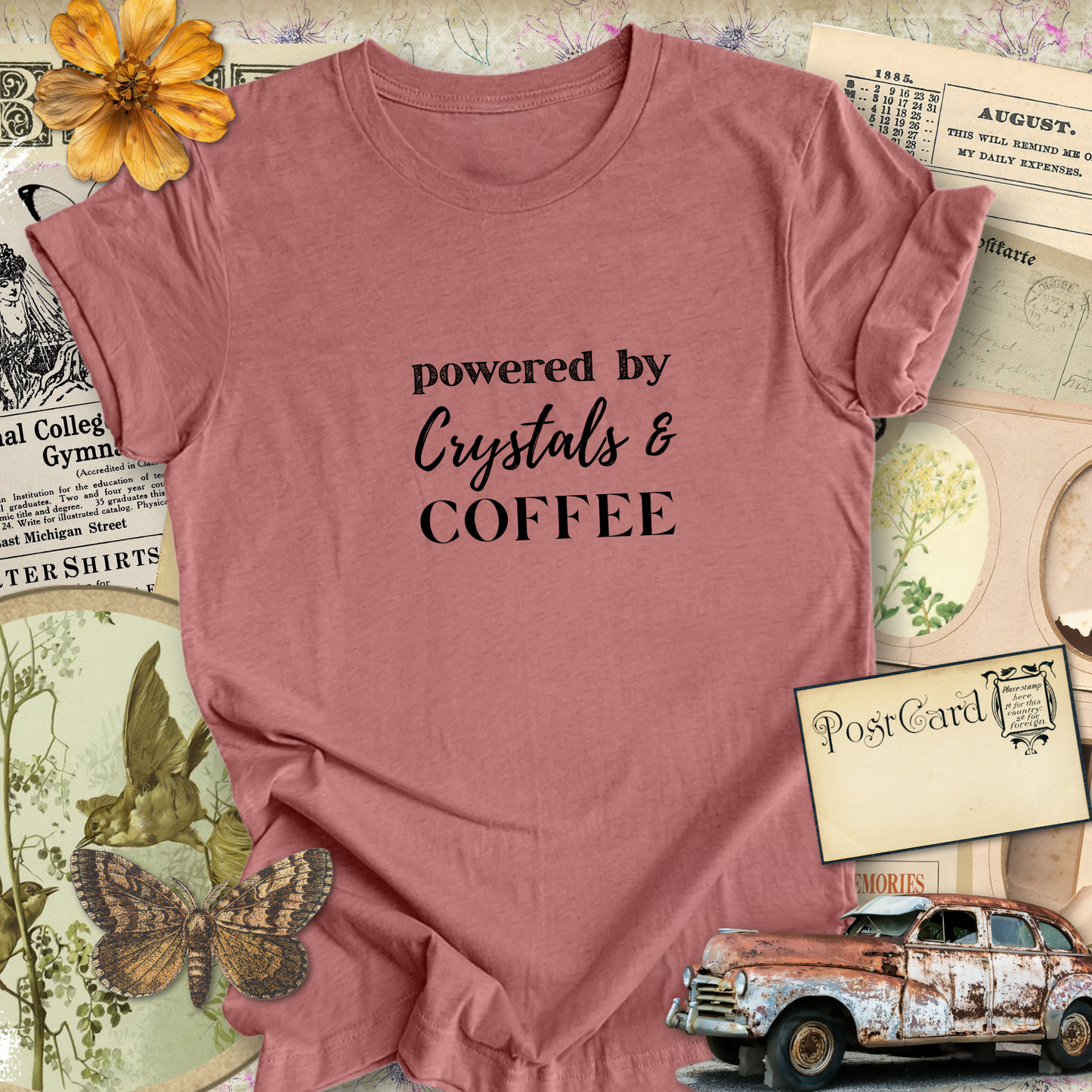 Powered By Crystals...Sassy Tee