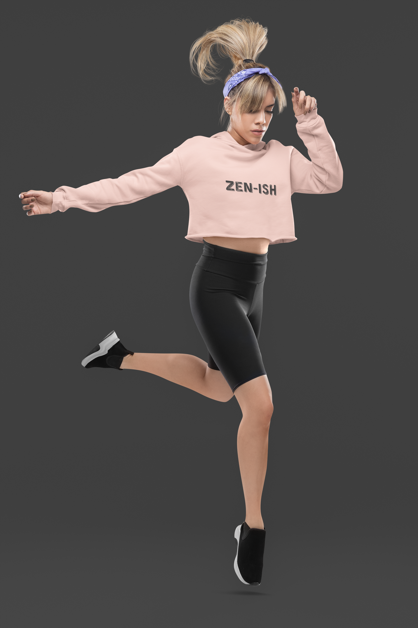 ZEN-ISH ...Cropped Hooded Sweatshirt